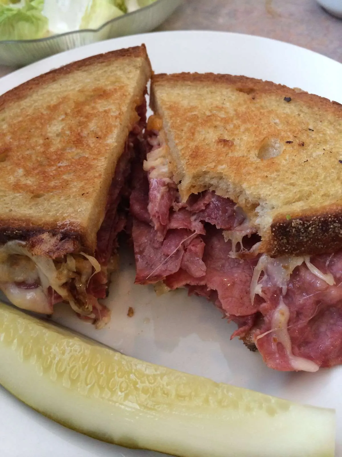 A toasted Reuben sandwich at Jo-Jo's