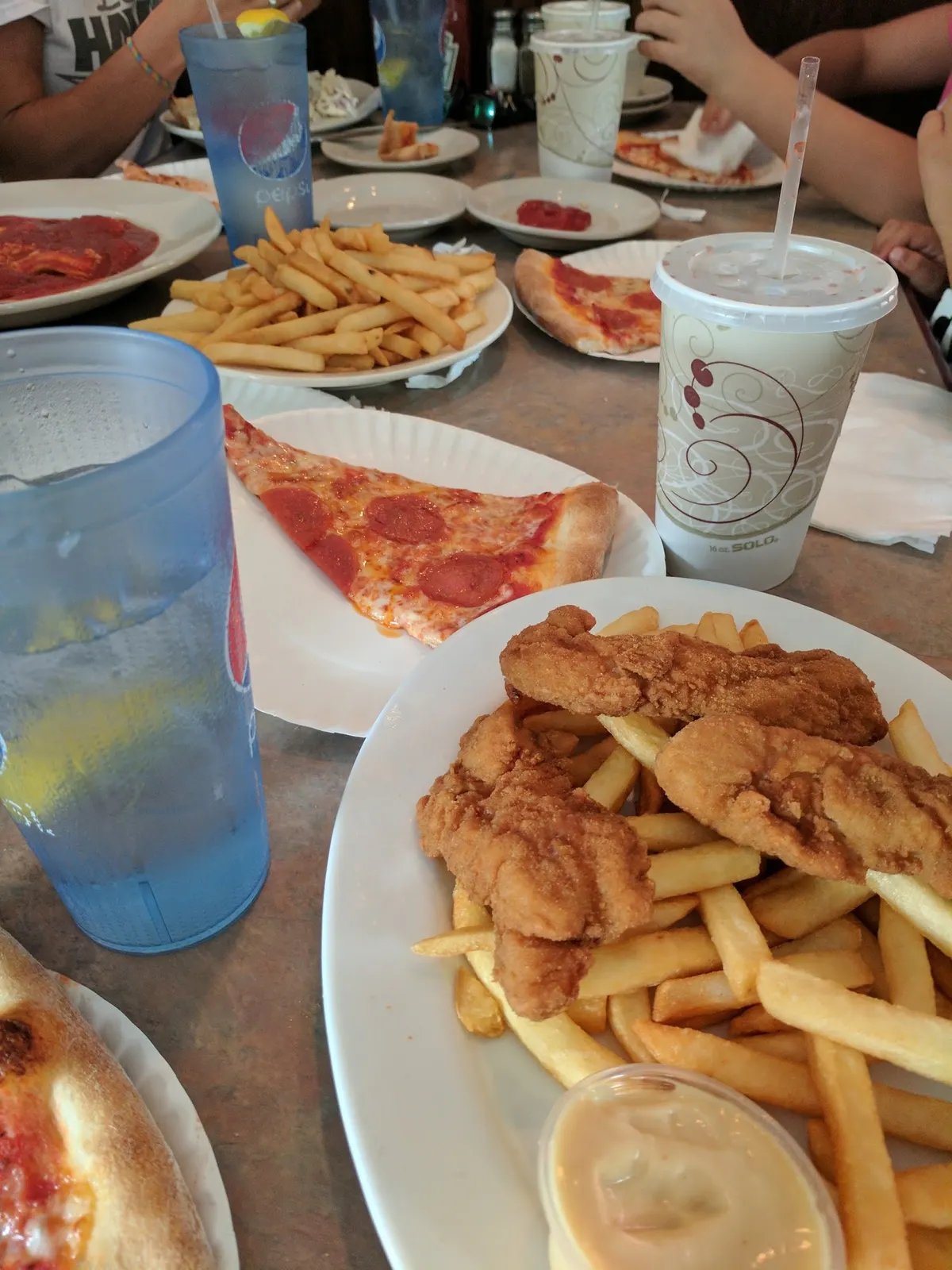 Chicken fingers and fries served at Jo-Jo's